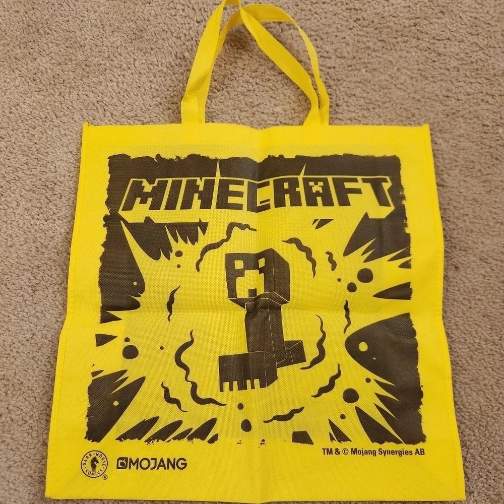 SDCC 2019 MINECRAFT Dark Horse Comics  TOTE BAG Yellow #II‎